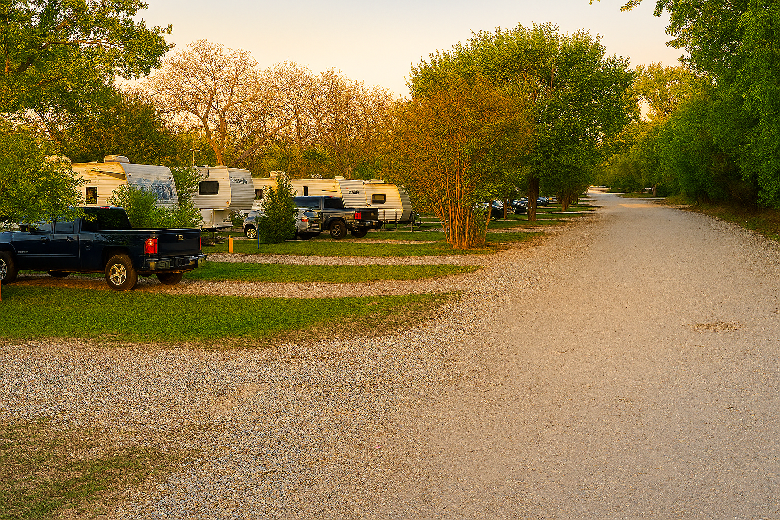 RV Pads near the entrance